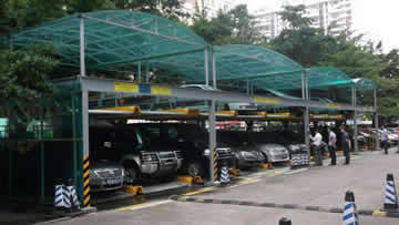 升降橫移立體車庫兩層（帶擋雨棚）